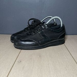 SAS Women’s Mesh and Leather Black Walking Comfort Shoes Size 6.5  93658396